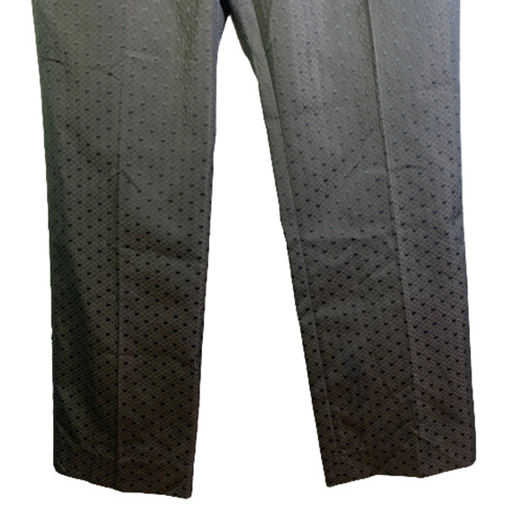BERNARD ZINS Black Quilted Polka-Dot Trouser Pants - Picture 7 of 13
